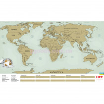 Скретч карта мира на английском языке