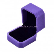 Коробочка для кольца фиолетовая бархатная