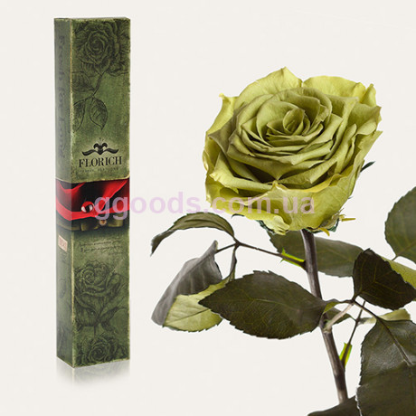Долгосвежая роза Лаймовый Нефрит 7 карат