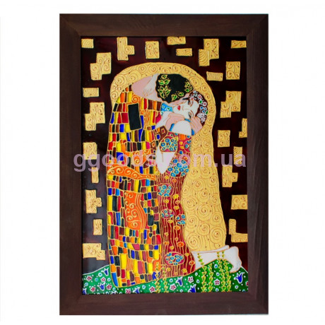 Витражная картина «Поцелуй» Г. Климт