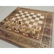 Шахматы-нарды ручной работы Элит