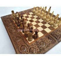 Шахматы, шашки, нарды деревянные Элегант