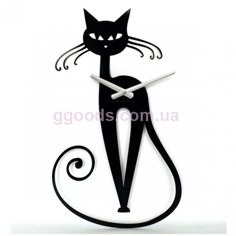 Часы оригинальные  Черный кот Glozis A-001 Elegant