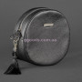 Кожаная женская сумка кросс-боди Tablet черная