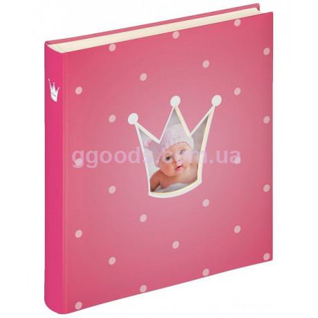 Фотоальбом для девочки Princess розовый на 50 страниц