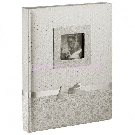 Свадебный фотоальбом Silvia Silver 100 страниц бордового цвета
