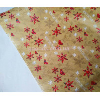 Упаковочная бумага для подарков новогодняя Снежинки 9,5м