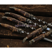 Шампура с деревянными ручками Гризли 