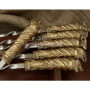 Набор шампуров с бронзовыми ручками в кейсе из кожзама Привал