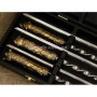 Набор шампуров с бронзовыми ручками в кейсе из кожзама Привал