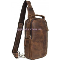 Рюкзак сумка кожаная мужская Vintage Коричневая