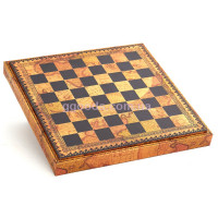 Шахматная доска с местом для фигур Старинная Карта (48*48 см)