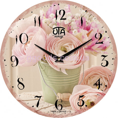 Часы настенные "Садовые цветы"
