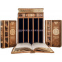 Комплект подарочных книг в кожаной обложке с пеналом "Искусство управления миром"