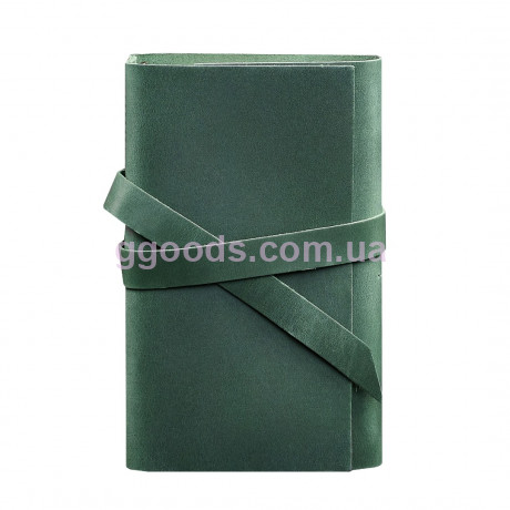 Софт бук кожаный блокнот со сменными блоками зеленый Изумруд 1.0