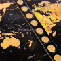 Скретч мапа світу чорна на англійскій мові