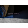Ежедневник кожаный со сменным блоком листов "Маршал синий" на ремешке