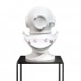 Скульптура бюст гипсовая Шлем водолаза белый
