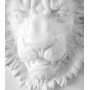 Настенный декор Голова льва белый