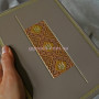 Ежедневник кожаный с украинским гербом Клейнод серый