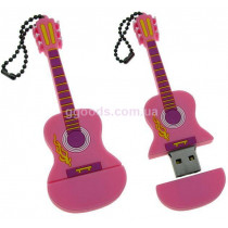 Флешка Гитара розовая 8 Гб, 16 Гб, 32 ГБ