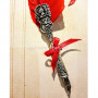 Перо для письма с изображением дракона красное Dallaiti piu 05