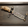 Шампура Волки с ножом в кейсе
