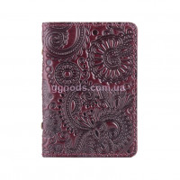 Обложка-органайзер для ID паспорта Mehendi Art фиолетовая