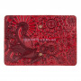 Обложка-органайзер для ID паспорта Mehendi Art красная