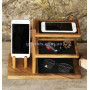 Деревянный органайзер для смартфона и аксессуаров EW-37
