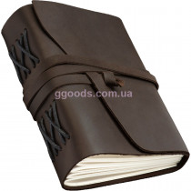 Блокнот А5 темно-коричневый чистые листы Comfy strap