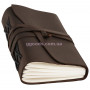 Блокнот кожаный А5 темно-коричневый в линию Comfy strap
