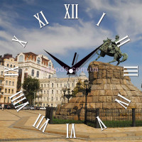 Настенные часы памятник Богдану Хмельницкому Софийская площадь Киев