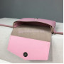 Женская поясная сумка розовая