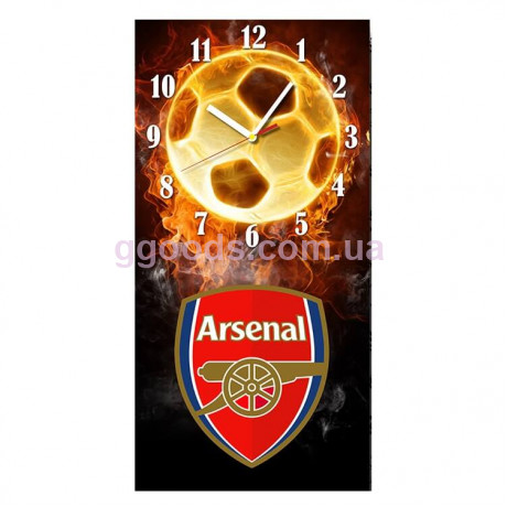 Часы настенные стеклянные ФК Арсенал FC Arsenal