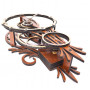 Настенные часы с деревянным механизмом Воздушный шар