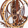 Настенные часы с деревянным механизмом Воздушный шар