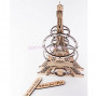 Настенные часы Эйфелева башня Париж из дерева бежевые