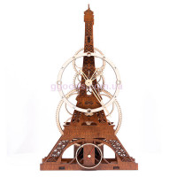 Настенные часы Эйфелева Башня (Париж, Франция) коричневые