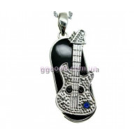 Флешка Гитара с синим камнем