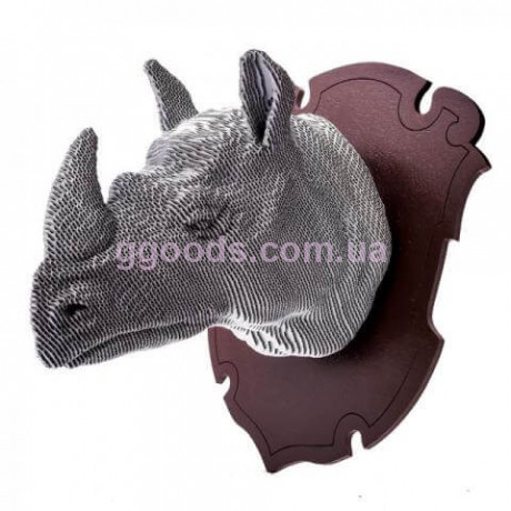 3D пазл из картона Носорог rhino