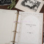 Книга роду в шкіряній палітурці Сімейний літопис українською мовою коричнева