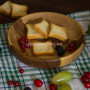 Деревянное блюдо для фруктов и закусок тарелка 26 см