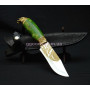Нож Хищник с зеленой рукоятью