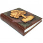 Родословная книга в кожаном переплете коричневая "Древо жизни"