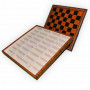 Шахматная доска с боксом для шахматных фигур CD35 коричневая