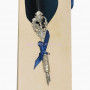 Перьевая ручка с изображением ангела синее Dallaiti Piu 02
