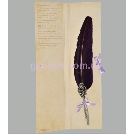 Перо с изображением ангела фиолетовое Dallaiti Piu 02