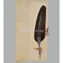 Перьевая ручка с изображением дракона коричневая Dallaiti piu05