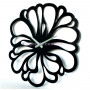 Настенные часы Flower черные Glozis A-041